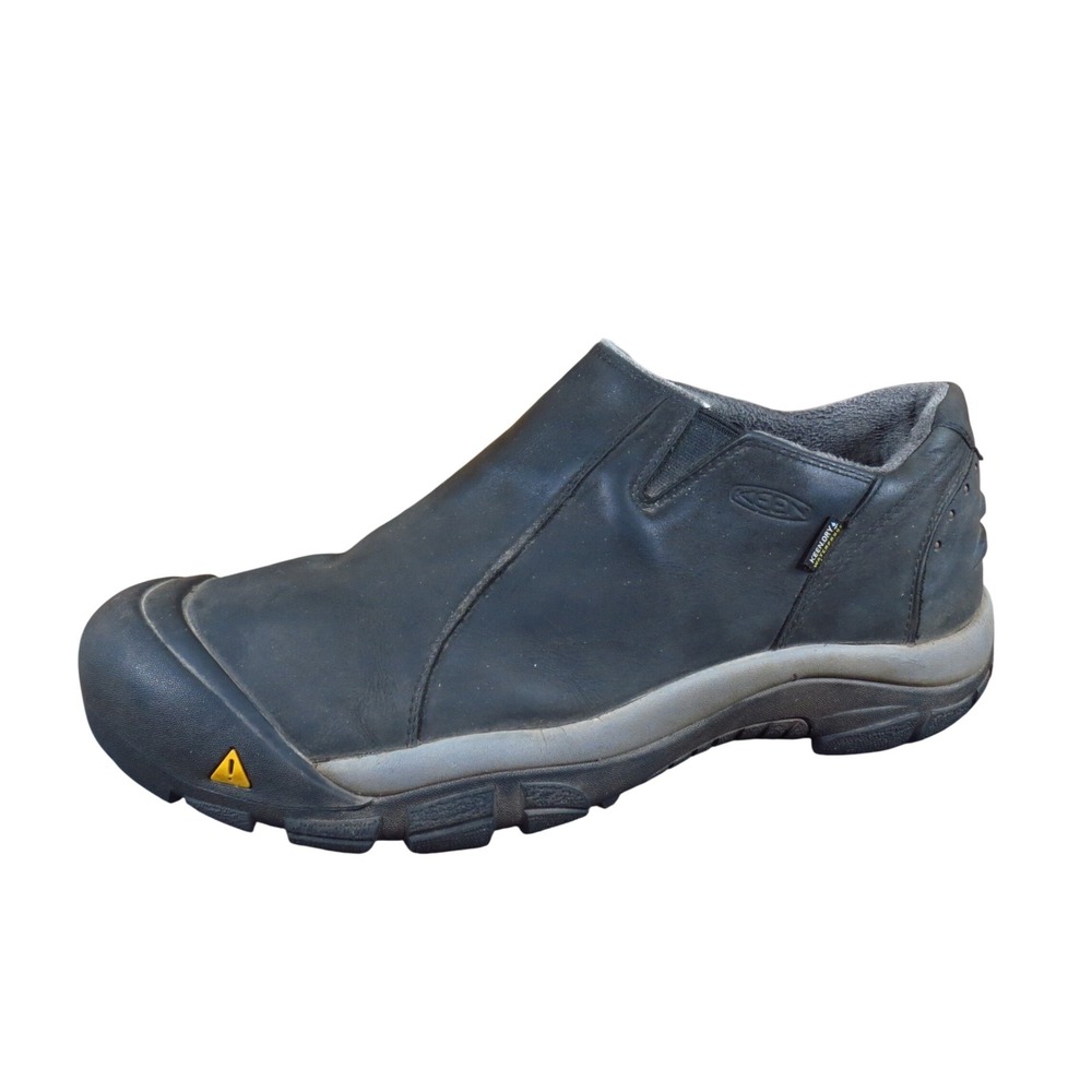 Keen Brixen Mens Waterproof Slip On Boot Size 14 Winter Outdoor Black Leather